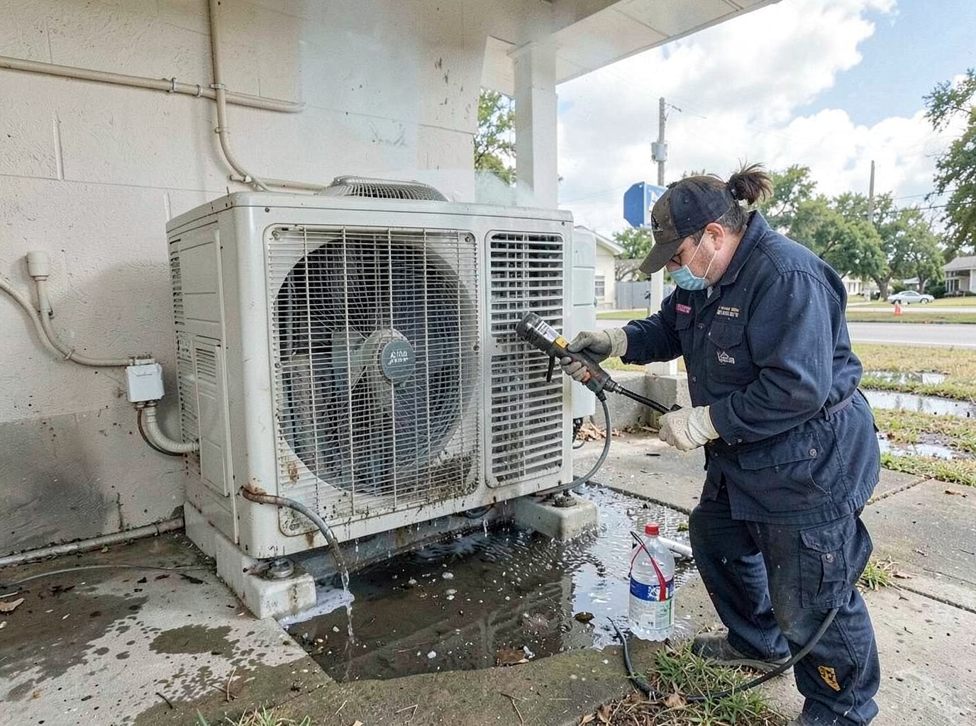 Air Conditioner Leak Water Damage Restoration in Sugar Land, TX